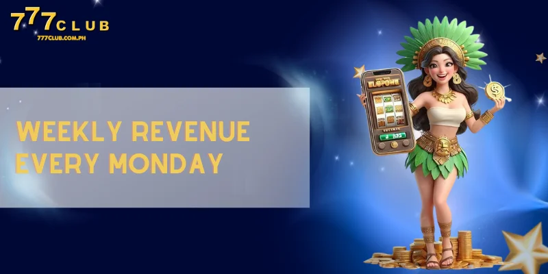 Weekly revenue every Monday