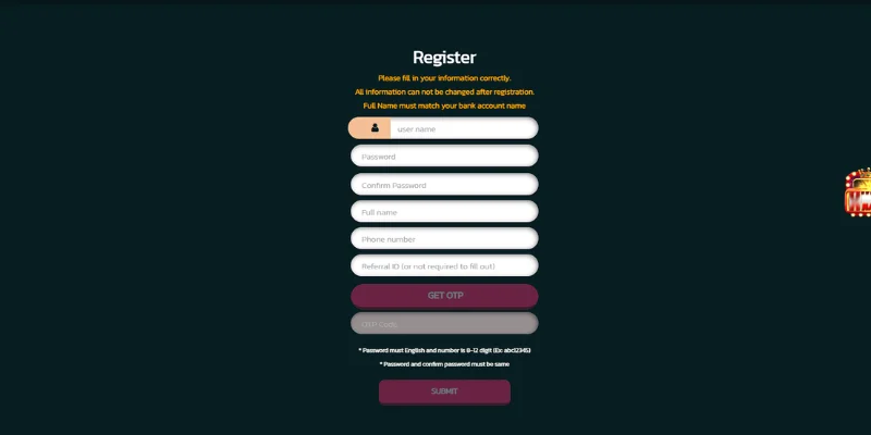 Register 2 register 777club super fast